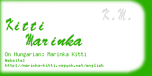 kitti marinka business card